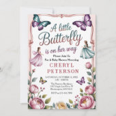 Vlindertuin Baby Shower Kaart (Voorkant)