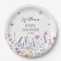 Vlindertuin Baby Shower Papieren Borden