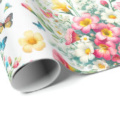 Vlindertuin Bloei Cadeaupapier (Rol Hoek)