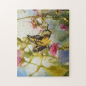 Vlindertuin Bloemen Kunstpuzzel Legpuzzel (Verticaal)
