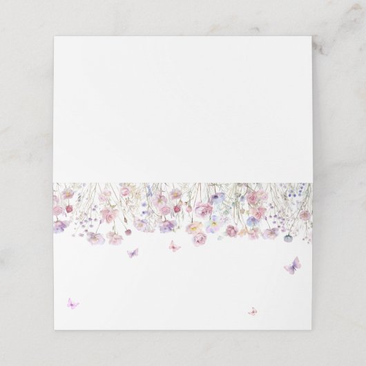 Vlindertuin Bloemstuk (Buitenkant ongevouwen)