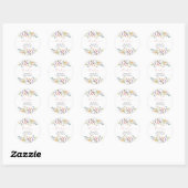 Vlindertuin Bruilofts Bruidsshowers Ronde Sticker (Vel)