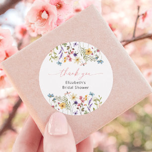 Vlindertuin Bruilofts Bruidsshowers Ronde Sticker