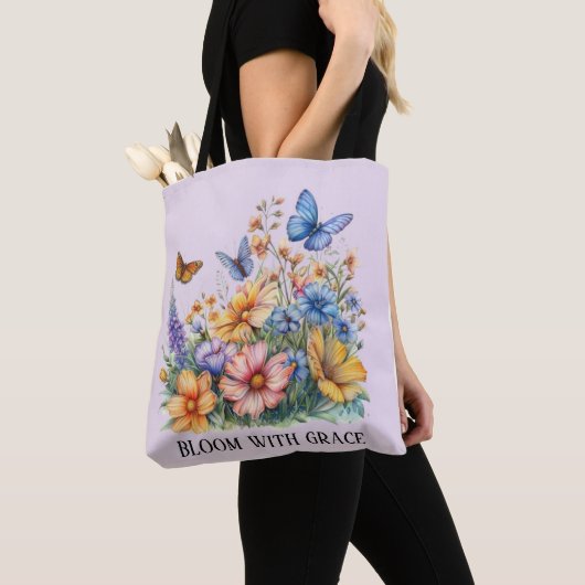 Vlindertuin: Canvas tas (Dichtbij)