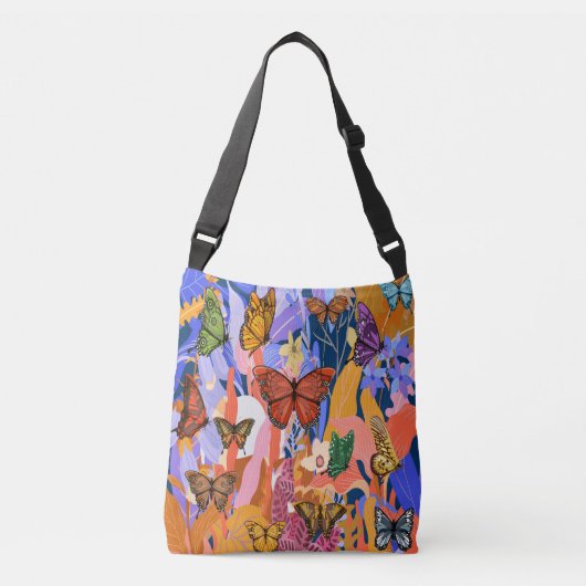 Vlindertuin Crossbody Tas (Voorkant)