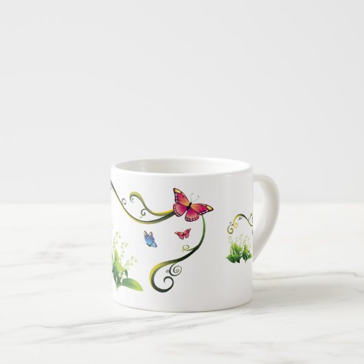 Vlindertuin Espresso Kop (Voorkant rechts)