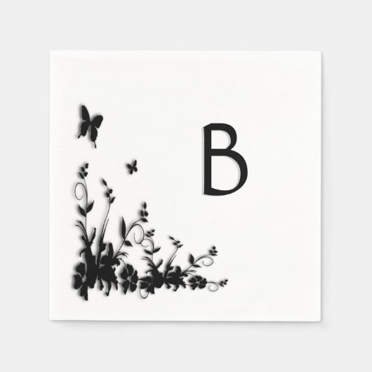 Vlindertuin Initiaal Servetten (Voorkant)