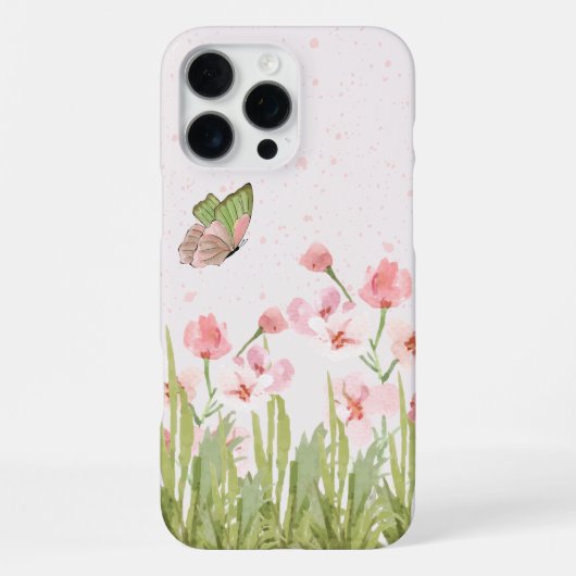 'Vlindertuin' iPhone 16 Pro Max Hoesje (Achterkant)