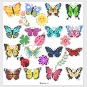 Vlindertuin Sticker Collectie