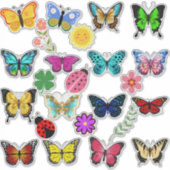 Vlindertuin Sticker Collectie (Voorkant)