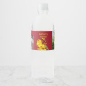 Vlindertuin Waterfles Etiket (Voorkant)