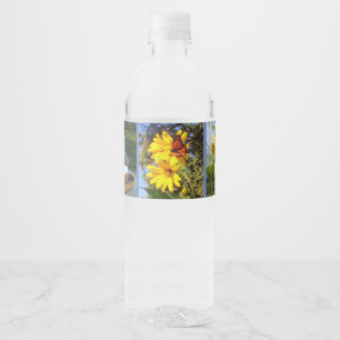 Vlindertuin Waterfles Etiket