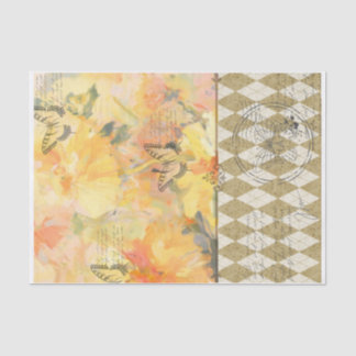 Vlindervelden Botanisch Decoupage Vloeipapier Tissuepapier