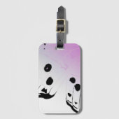 Vlindervleugel - Moeder van Parel Kussen Bagagelabel (Voorkant (verticaal))