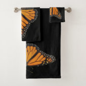 Vlindervleugels Monarch Sinaasappel Wings Foto Bad Handdoek (Insitu)