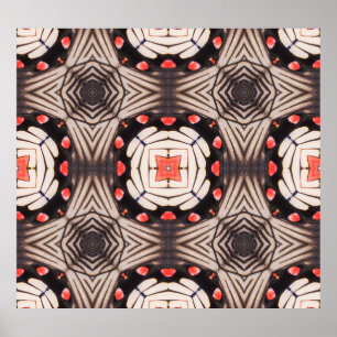 Vlindervleugels: mooi naadloos patroon poster