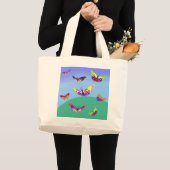 Vlindervlinder Grote Tote Bag (Voorkant (product))