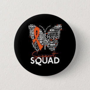 Vlindervlinder Leukemie Bloedkanker Bewustzijnsond Ronde Button 5,7 Cm