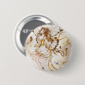 Vlindervlinder Ronde Button 5,7 Cm (Voorkant /achterkant)