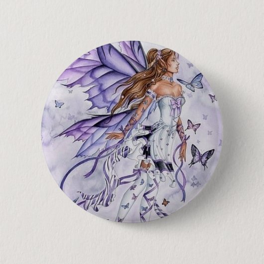 Vlindervlinder Ronde Button 5,7 Cm (Voorkant)