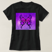  vlindervlinder voor Paarse vlinder, comfortabel T T-shirt (Design voorkant)