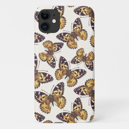 Vlindervlinderpatroon van geslepen dame Case-Mate iPhone case (Achterkant)