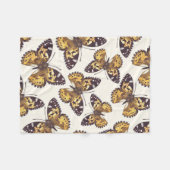 Vlindervlinderpatroon van geslepen dame fleece deken (Voorkant (Horizontaal))