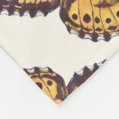 Vlindervlinderpatroon van geslepen dame fleece deken (Hoek)