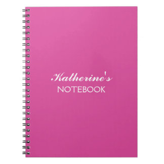 Vlindervlinders | Effen kleur Magenta 2 Persoonlij Notitieboek
