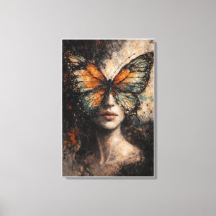 Vlindervlinderseel Huidig portret van een vlinde Canvas Afdruk