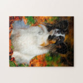 Vlindervlindhond. Legpuzzel (Horizontaal)