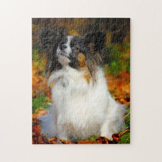 Vlindervlindhond. Legpuzzel (Verticaal)