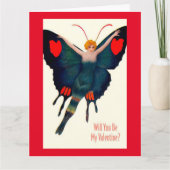 vlindervrouwe Valentijn Kaart (Voorkant)