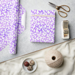 Vlinderworp (lavendel) cadeaupapier