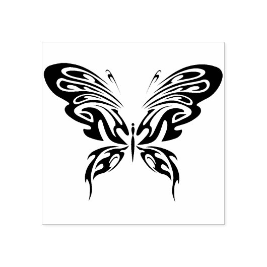 vlinderzegel voor abstracte kunst 	rubberstempel (Afrduk)