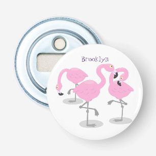 Vlingo trio cartoon button flesopener