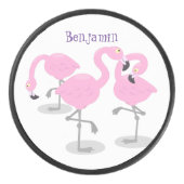 Vlingo trio cartoon hockey puck (Voorkant)