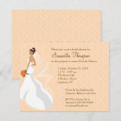 Vlirty Peach Bridal Shower Kaart (Voorkant / Achterkant)