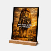 VLLC Lion Vs Wolf Motivational Quote Lion King Wal (Angle)