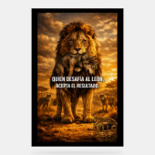 VLLC Lion Vs Wolf Motivational Quote Lion King Wal (Recto)