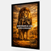 VLLC Lion Vs Wolf Motivational Quote Lion King Wal (Angle)