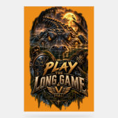 VLLC Play The Long Game Motivation Alligator Art (Recto)