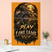 VLLC Play The Long Game Motivation Alligator Art (Mariage)