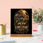 VLLC Play The Long Game Motivation Alligator Art (Mariage)