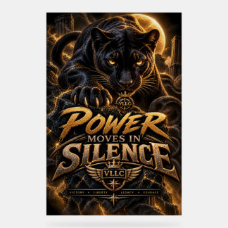 VLLC Power Moves In Silence Black Panther Motivati