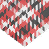 Vlochten kerstkleuren korte tafelloper (Hoek)