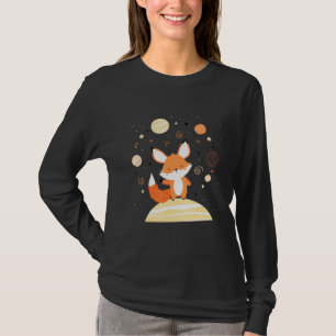 Vloed van rode ruimte in uitsluitend ruimtevaartko t-shirt