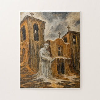 Vloeibaar Geloof - Oude Smeltende Kerkpuzzel Legpuzzel