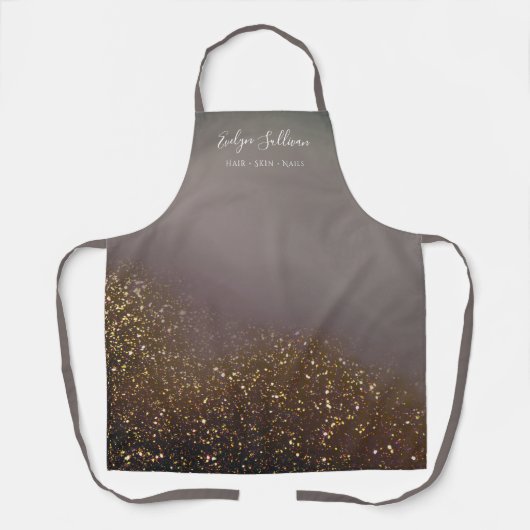 vloeibaar glitter All-Over Print Apron Schort (Voorkant)