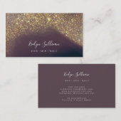 vloeibaar glittertextuur visitekaartje (Voorkant / Achterkant)